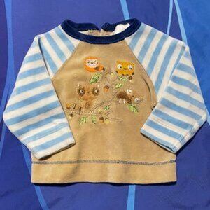 🔥6/$10🔥 Absorba Long-Sleeved Baby Shirt, 3-6 Months, Birds